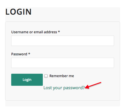 screenshot of algae expert login screen and password recovery link